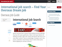 Tablet Screenshot of international-job-search.com